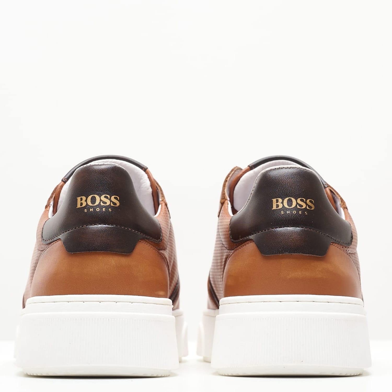 Ανδρικά Παπούτσια Casual ZA220.Stamp Ταμπά Δέρμα Boss shoes Ανδρικά Παπούτσια Casual ZA220.Stamp Ταμπά Δέρμα Boss shoes