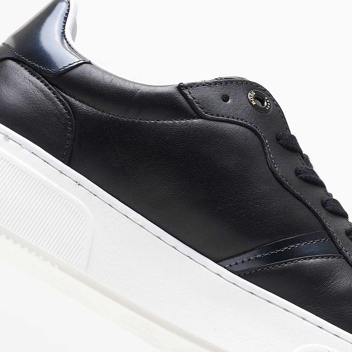 Ανδρικά Παπούτσια Casual ZA220 Μαύρο Δέρμα Boss shoes Ανδρικά Παπούτσια Casual ZA220 Μαύρο Δέρμα Boss shoes