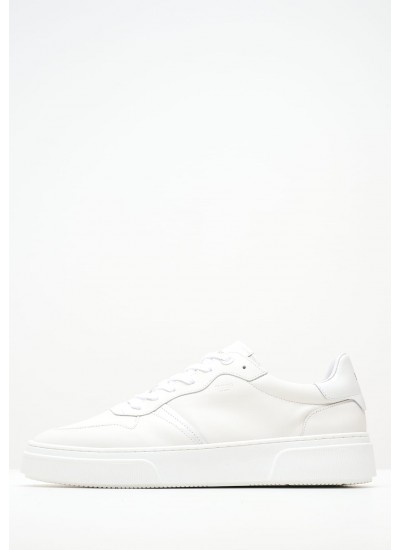 Ανδρικά Παπούτσια Casual ZA220 Άσπρο Δέρμα Boss shoes
