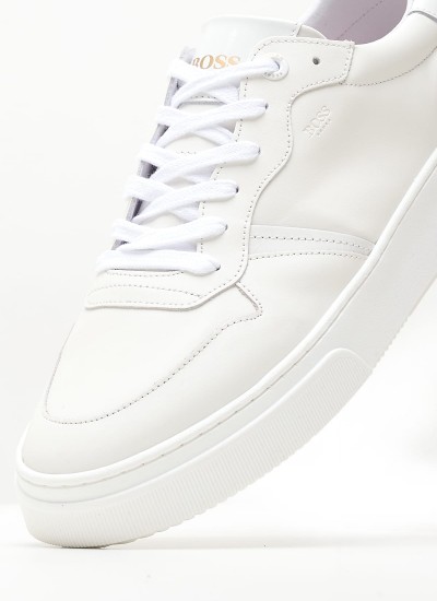 Men Casual Shoes Retro.Basket White Leather Tommy Hilfiger