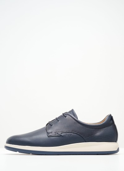 Men Shoes ZA267 Blue Leather Boss shoes