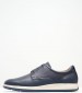 Men Shoes ZA267 Blue Leather Boss shoes