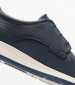 Men Shoes ZA267 Blue Leather Boss shoes