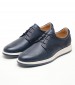 Men Shoes ZA267 Blue Leather Boss shoes