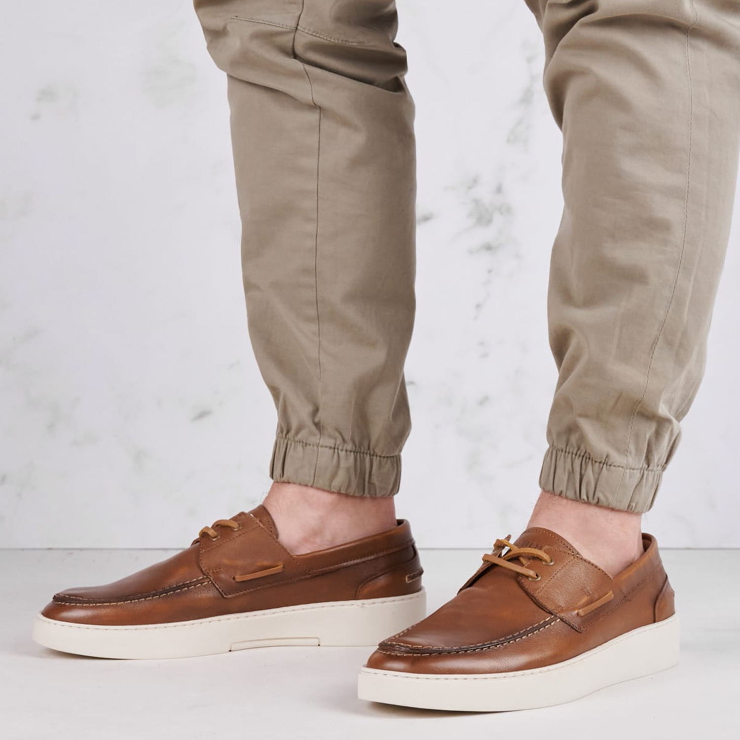 Ανδρικά Ιστιοπλοϊκά ZA321 Ταμπά Δέρμα Boss shoes Ανδρικά Ιστιοπλοϊκά ZA321 Ταμπά Δέρμα Boss shoes