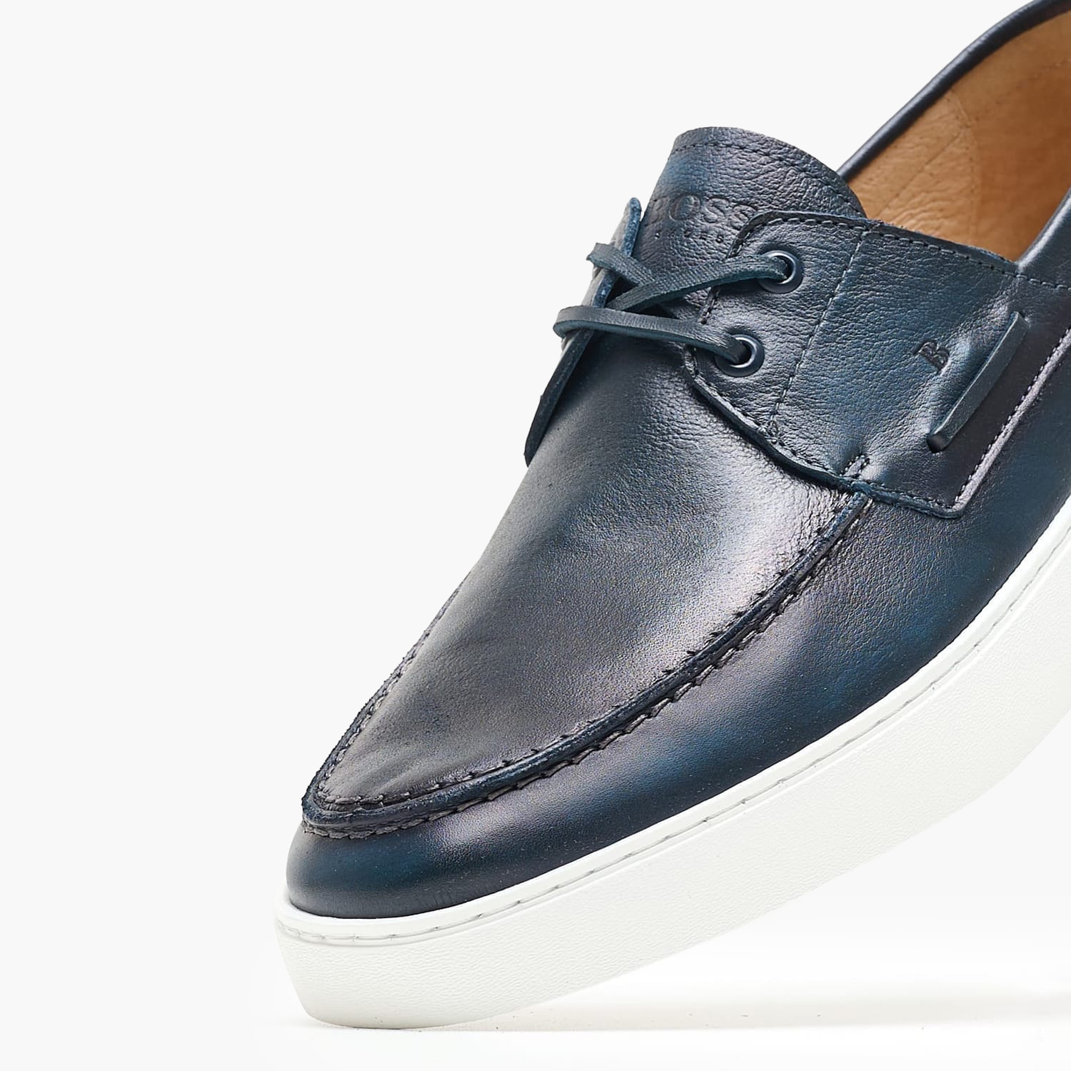 Ανδρικά Ιστιοπλοϊκά ZA321 Μπλε Δέρμα Boss shoes