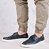 Ανδρικά Ιστιοπλοϊκά ZA321 Μπλε Δέρμα Boss shoes