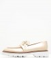 Women Moccasins ZW7439 Beige Leather Boss shoes