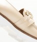 Women Moccasins ZW7439 Beige Leather Boss shoes