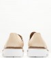 Women Moccasins ZW7439 Beige Leather Boss shoes