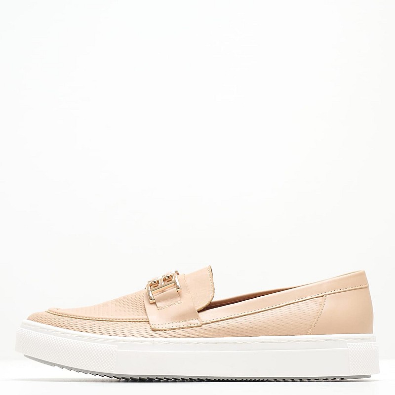Γυναικεία Μοκασίνια ZWCH256 Μπεζ Δέρμα Boss shoes