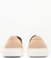 Women Moccasins ZWCH256 Beige Leather Boss shoes