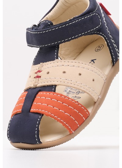 Kids Flip Flops & Sandals Bigbazar Blue Nubuck Leather Kickers