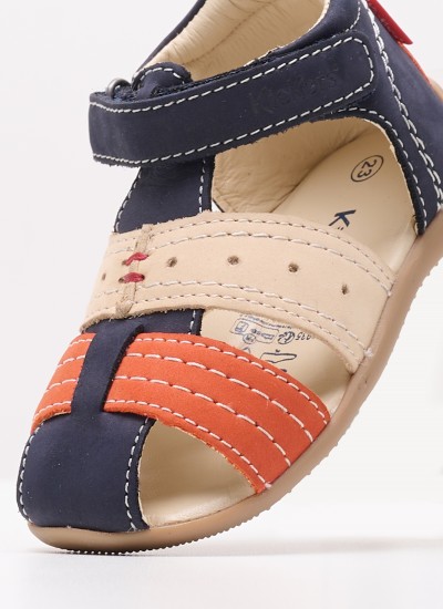 Kids Flip Flops & Sandals Flumek Blue ECOleather Mood