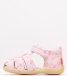 Kids Flip Flops & Sandals Bigflo2.Print Pink Leather Kickers