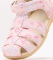 Kids Flip Flops & Sandals Bigflo2.Print Pink Leather Kickers