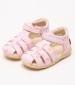 Kids Flip Flops & Sandals Bigflo2.Print Pink Leather Kickers