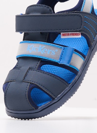 Kids Flip Flops & Sandals Flumek Blue ECOleather Mood