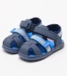 Kids Flip Flops & Sandals Kickbeachou Blue ECOleather Kickers