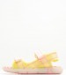 Kids Flip Flops & Sandals Kickjune Yellow ECOleather Kickers