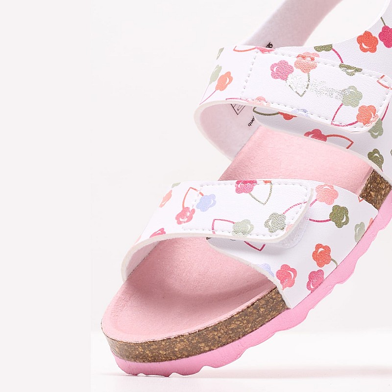 Kids Flip Flops & Sandals Summerkro.Cherry White ECOleather Kickers