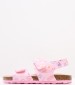 Kids Flip Flops & Sandals Summerkro.Hol Pink ECOleather Kickers