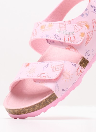 Παιδικά Παπούτσια Casual B.Kilwi Ροζ Δέρμα Καστόρι Geox