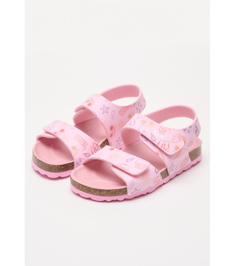 Kids Flip Flops & Sandals Summerkro.Hol Pink ECOleather Kickers