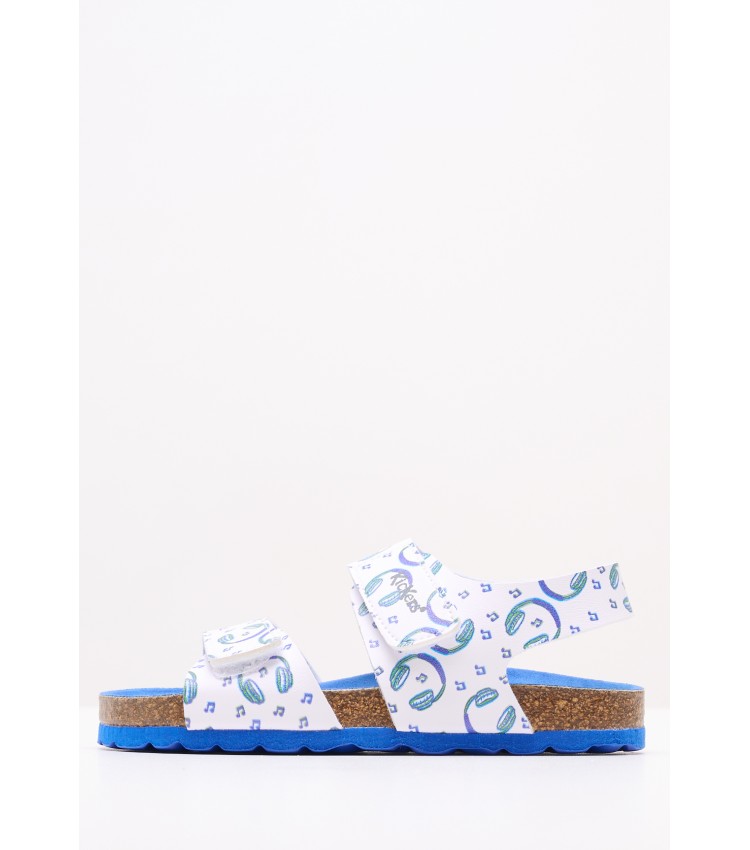 Kids Flip Flops & Sandals Summerkro.Print White ECOleather Kickers