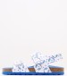 Kids Flip Flops & Sandals Summerkro.Print White ECOleather Kickers