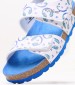 Kids Flip Flops & Sandals Summerkro.Print White ECOleather Kickers