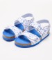 Kids Flip Flops & Sandals Summerkro.Print White ECOleather Kickers