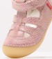 Kids Flip Flops & Sandals Sushy.Nb Pink Nubuck Leather Kickers