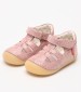 Kids Flip Flops & Sandals Sushy.Nb Pink Nubuck Leather Kickers