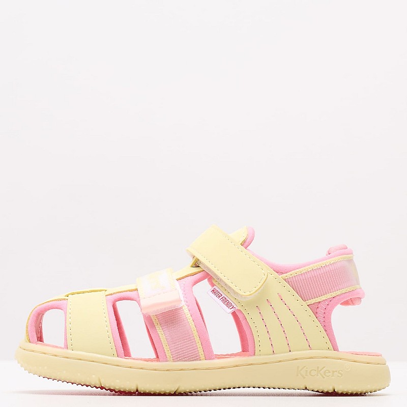 Παιδικές Σαγιονάρες & Πέδιλα Kickbeachou Κίτρινο ECOleather Kickers