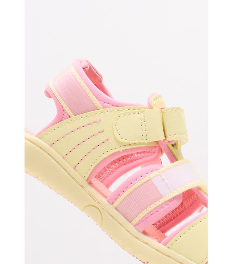 Kids Flip Flops & Sandals Kickbeachou Yellow ECOleather Kickers