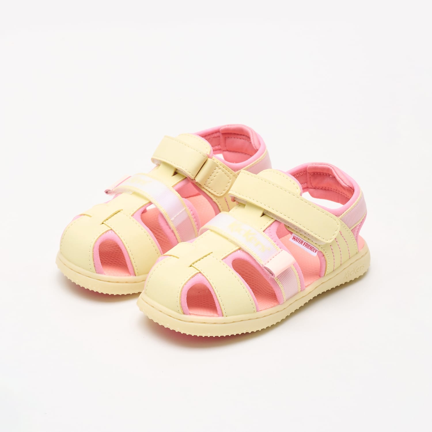 Kids Flip Flops & Sandals Kickbeachou Yellow ECOleather Kickers Kids Flip Flops & Sandals Kickbeachou Yellow ECOleather Kickers