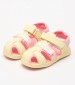 Kids Flip Flops & Sandals Kickbeachou Yellow ECOleather Kickers