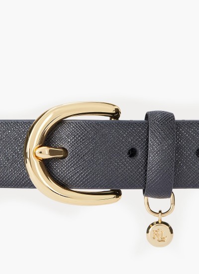 Women Belts Flora Black Leather Pepe Jeans