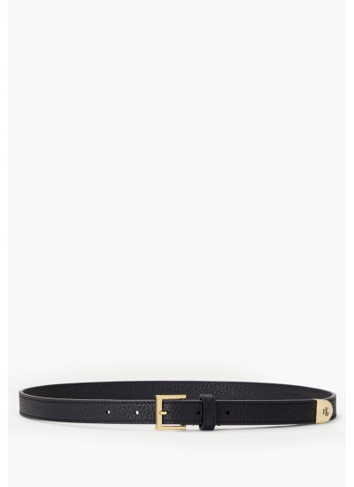 Women Belts 412912036 Black Leather Ralph Lauren