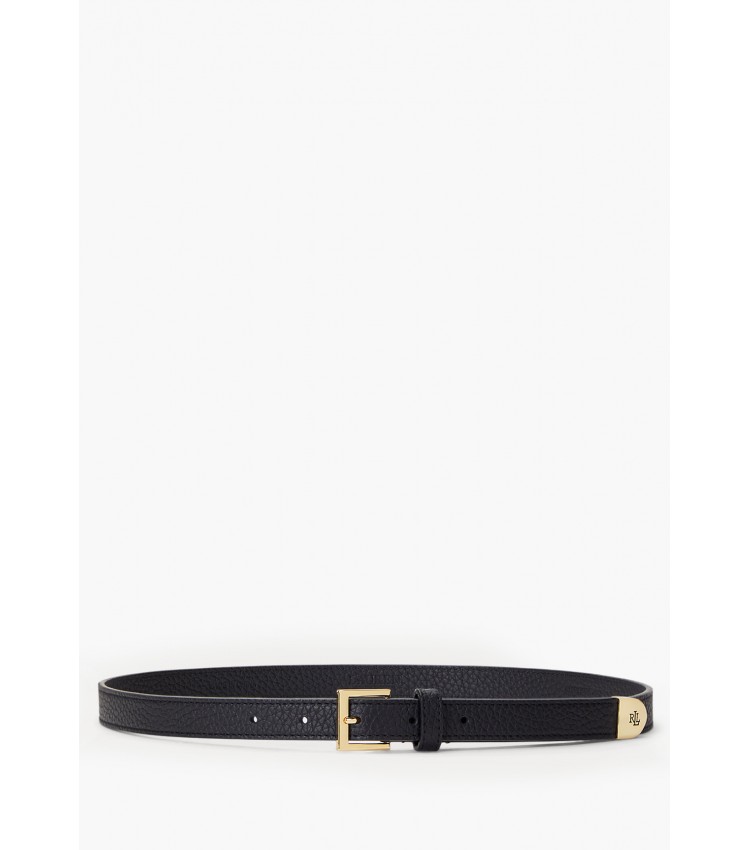 Women Belts 412912036 Black Leather Ralph Lauren