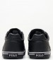 Men Casual Shoes Hanford.II Black Leather Ralph Lauren