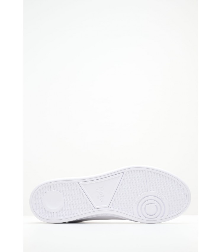 Ανδρικά Παπούτσια Casual Hrt.4003 Άσπρο Δέρμα Ralph Lauren