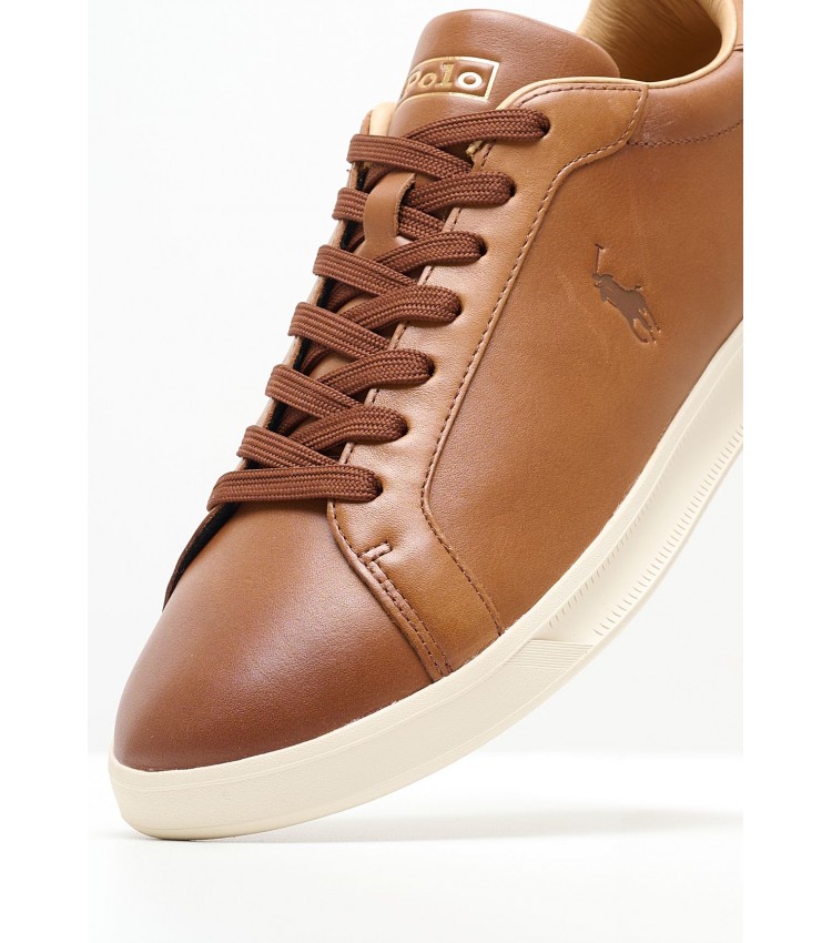 Men Casual Shoes Hrt.Ct Tabba Leather Ralph Lauren