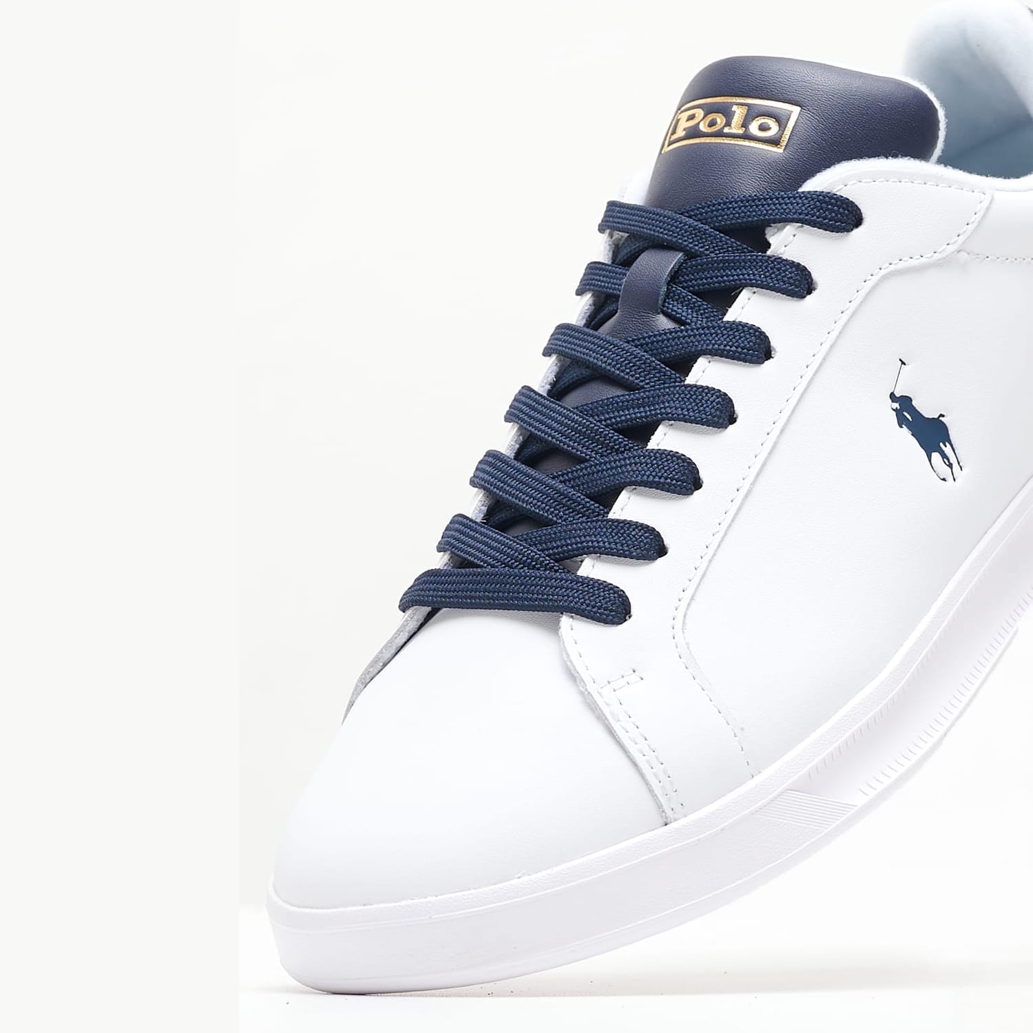 Men Casual Shoes Hrt.Sk White Leather Ralph Lauren