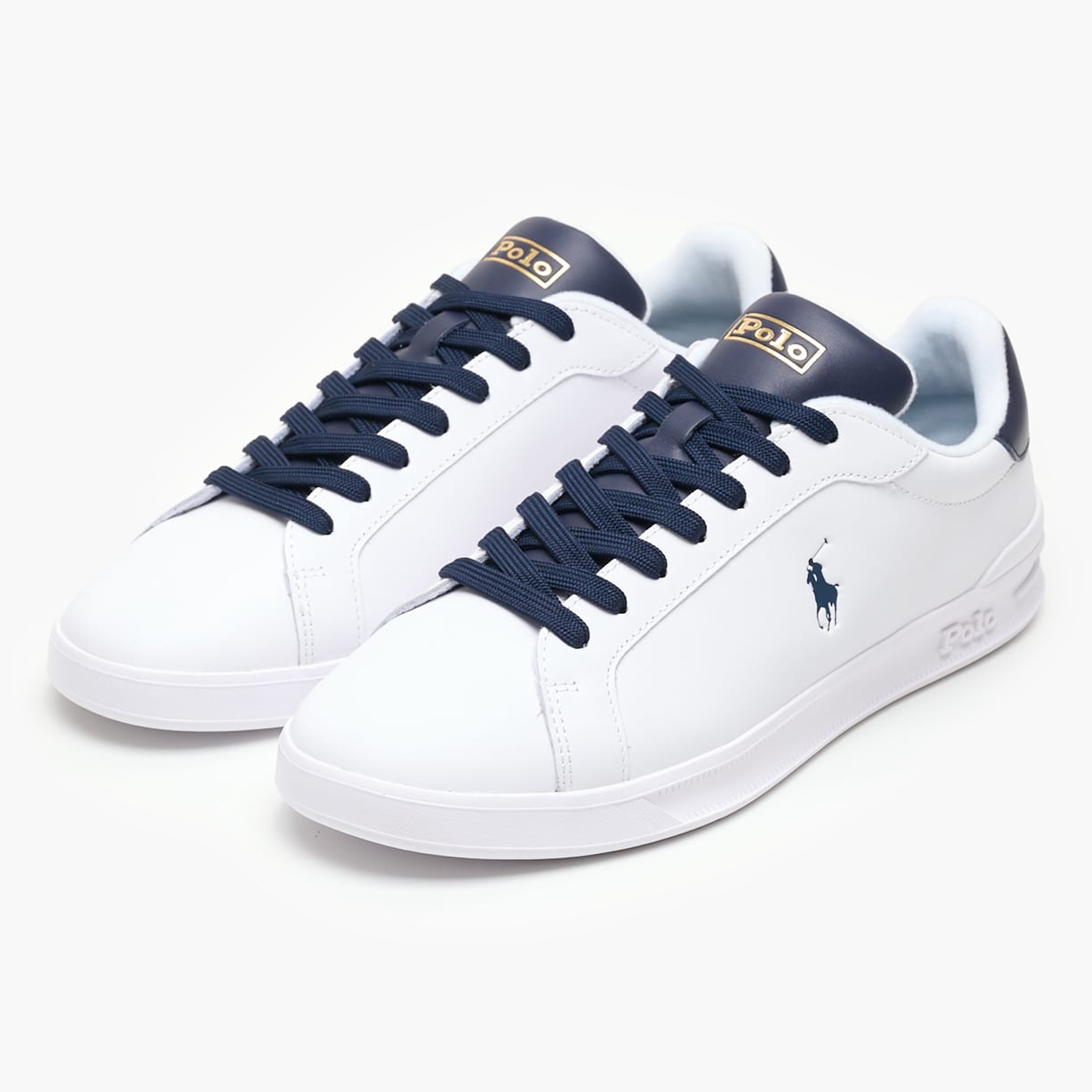Men Casual Shoes Hrt.Sk White Leather Ralph Lauren