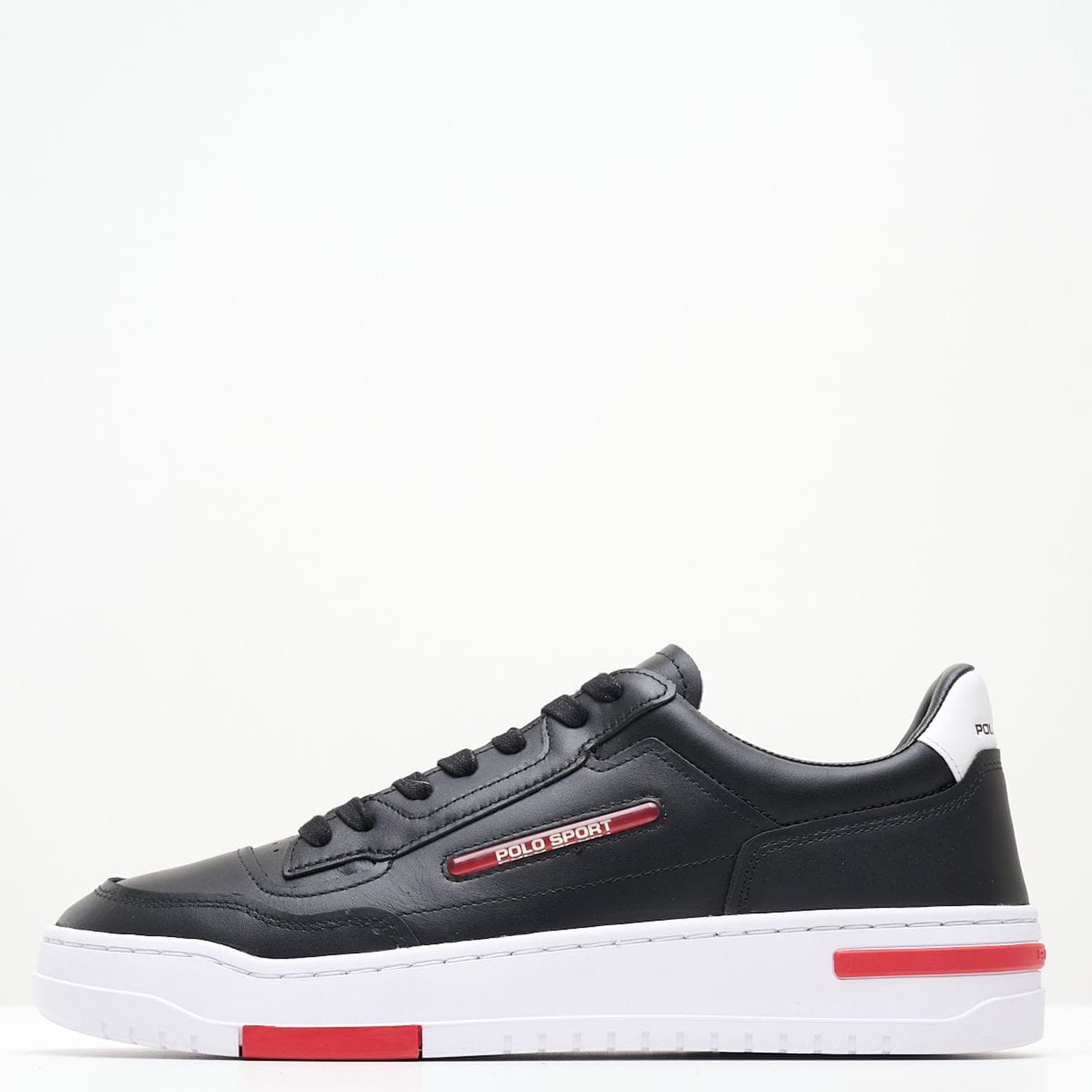 Ανδρικά Παπούτσια Casual Ps.Sneaker Μαύρο Δέρμα Ralph Lauren