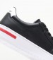 Ανδρικά Παπούτσια Casual Ps.Sneaker Μαύρο Δέρμα Ralph Lauren