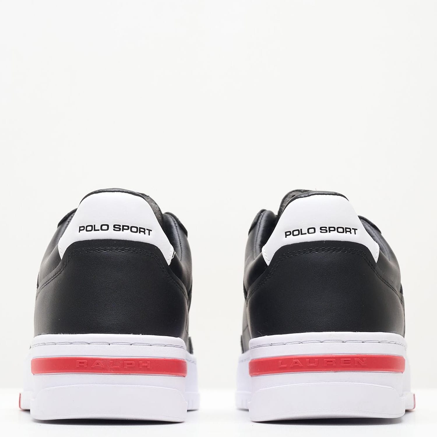 Ανδρικά Παπούτσια Casual Ps.Sneaker Μαύρο Δέρμα Ralph Lauren