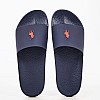 Men Flip Flops & Sandals Slide Blue Rubber Ralph Lauren Flip Flops & Sandals Ralph Lauren Slide-Blue